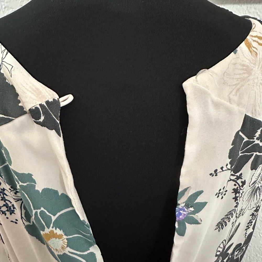 Free People Cream Floral Maxi Dress with Purple & Green Accents - Picture 8 of 10